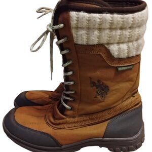 🔥US POLO Association CRISP Women's Size 8.5M Tall Winter Boots JTA4394